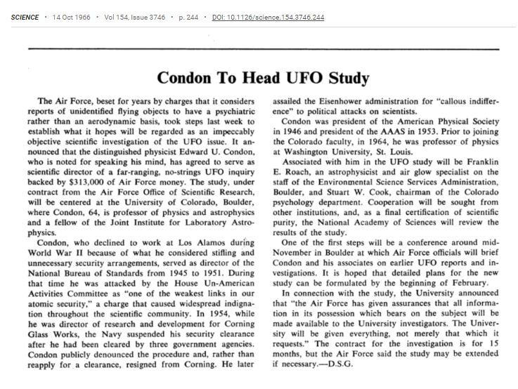 Articolo di Science