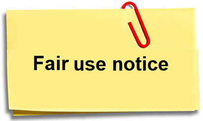 Immagine del Fair Use Notice