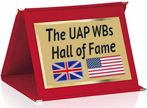 UAP Whistleblowers' 
Hall of Fame plate