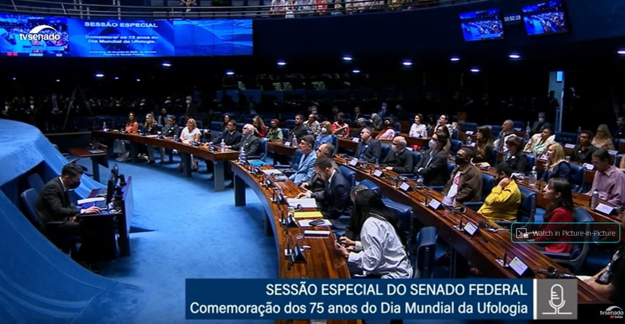 O plenario do Senado da República Fedetiva do Brasil durante a audiência
