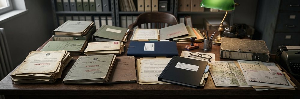 La scrivania di PaoloG, con il sito sul monitor e alcuni libri di ufologia